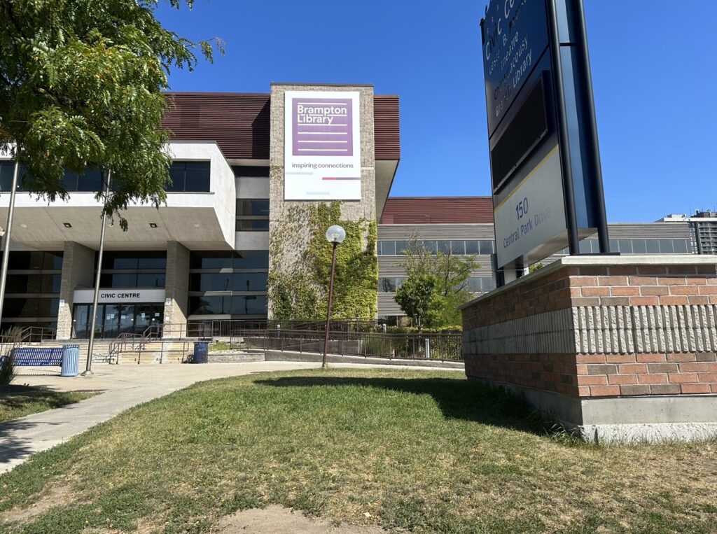 A photo of the outside of an old Community Centre.