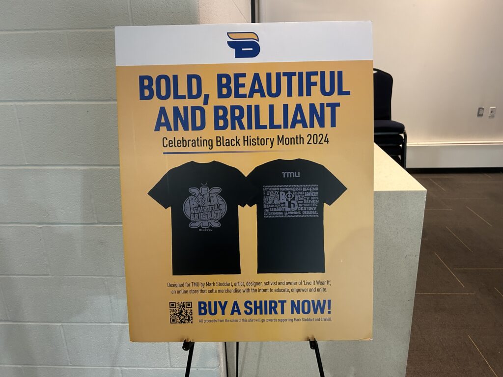 Poster of the t-shirt being promoted