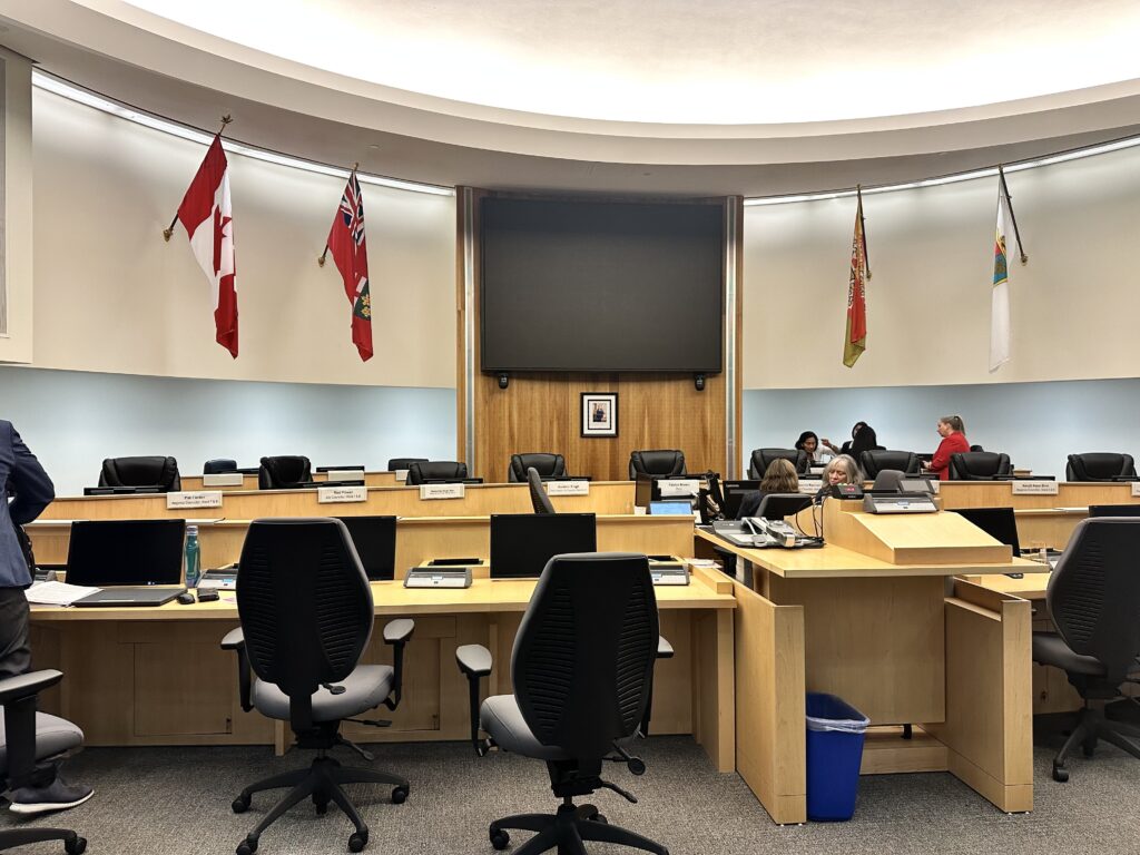 Brampton City Hall meeting room.