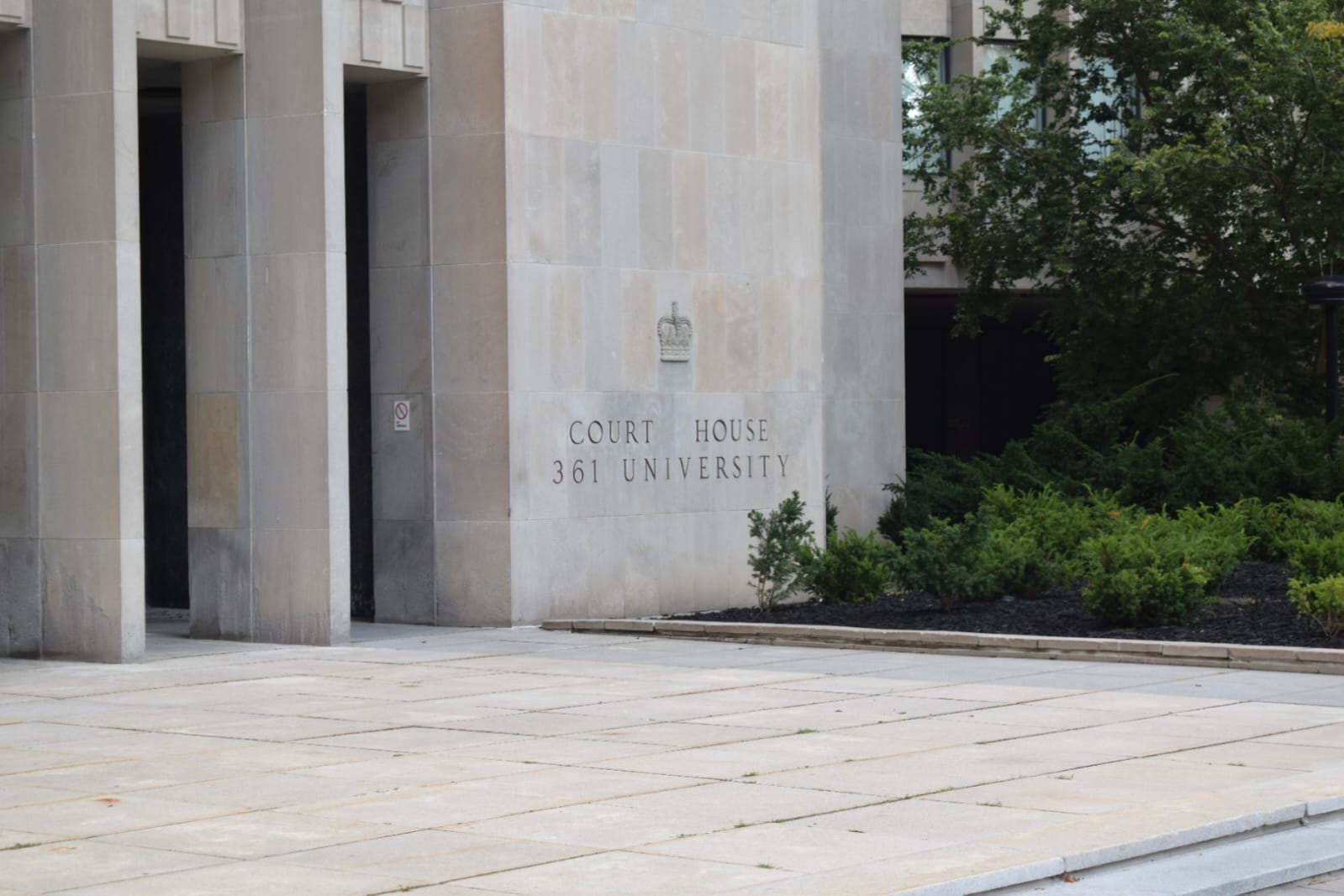 A photo of the exterior of the Ontario Superior Courts in Toronto.