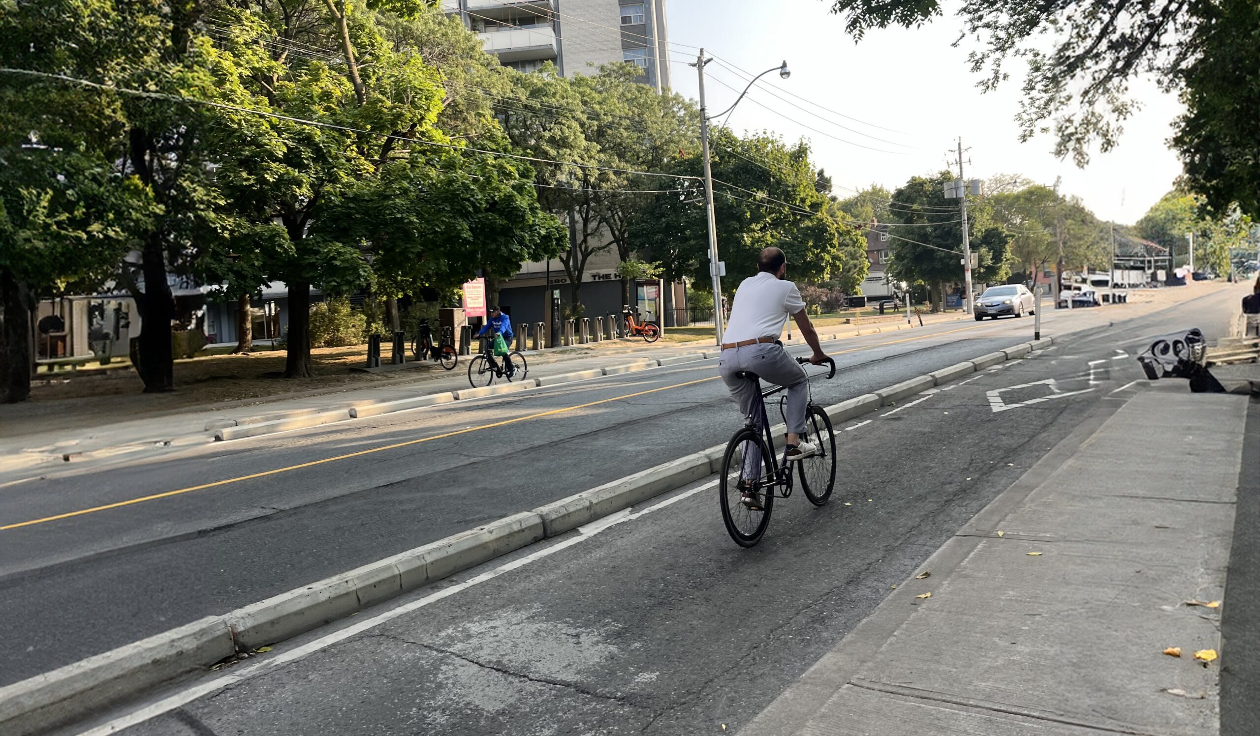 A photo of a cyclist.