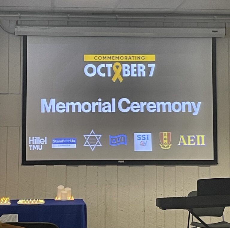 Hillel TMU Mourns, Remember the Events of October 7th