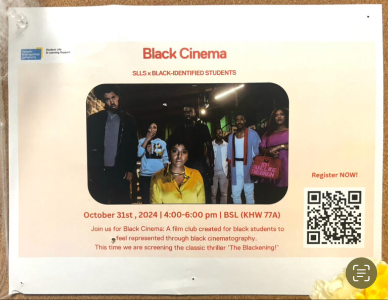 TMU’s First Black Film Club Launches with Halloween Screening