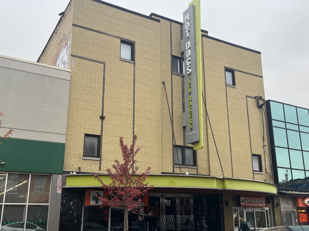 A photo of the Hot Docs Theatre on Bloor Street West. 