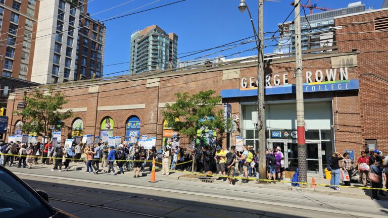 OPSEU Strike: Full-time Support Staff Take to the Picket Lines