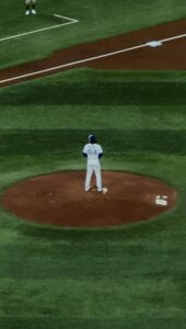 Baseball player on the field