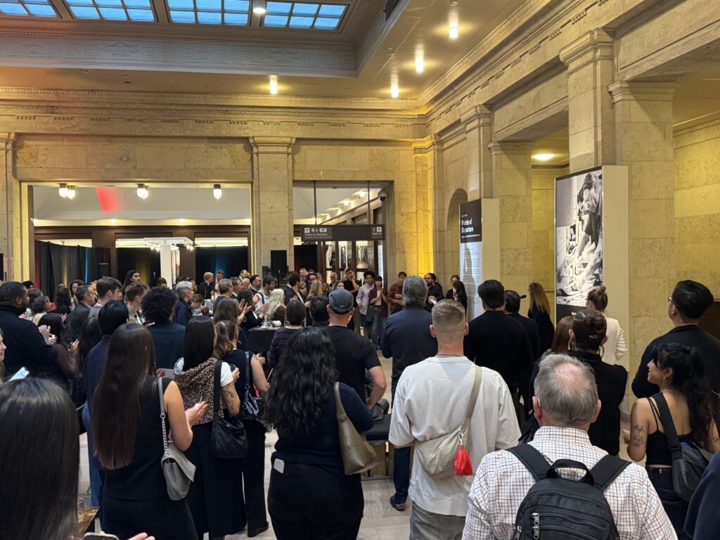Dozens of people are attending the exhibition (OTR/Mostafa Al-A’sar)