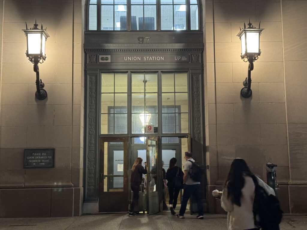 The closest gate to the exhibition at Union Station, no. 97. (OTR/Mostafa Al-A’sar)